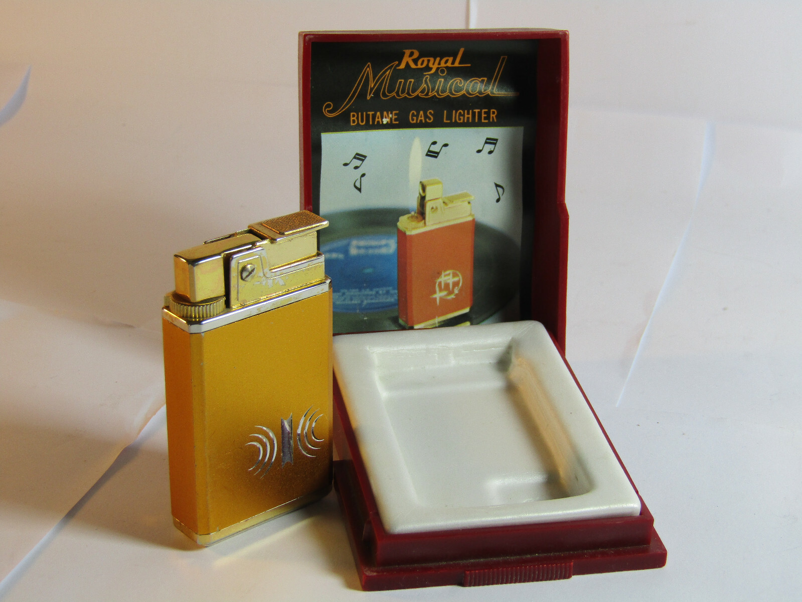 Vintage Royal Musical Butane Gas Lighter Original Box made in Cigar eBay