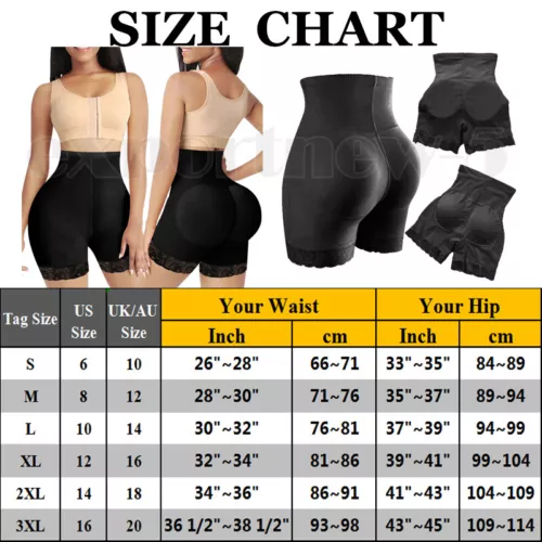 FAKE ASS Butt and Hip Enhancer Booty 4 Pads Underwear Pants Women Body Shaper US - Picture 17 of 35