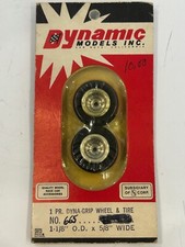 Dynamic Models 665 Dynagrip Wheel Tire 1 pair for 1/24 scale slot cars NIB