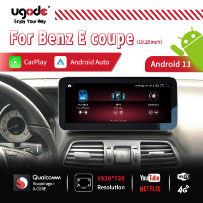 10.25in Android13 Screen Display Radio GPS Mercedes Benz E Coupe W207 A207 C207