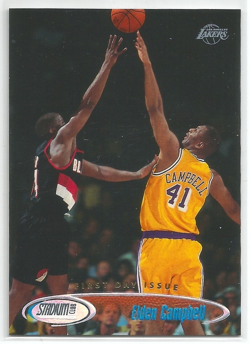 1998-99 Topps Stadium Club Basketball Elden Campbell #154 First Day Issue