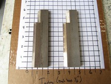 Pair Moulder Blades Bits Knives 5/16" Corrugated Back Shaper Router Profile