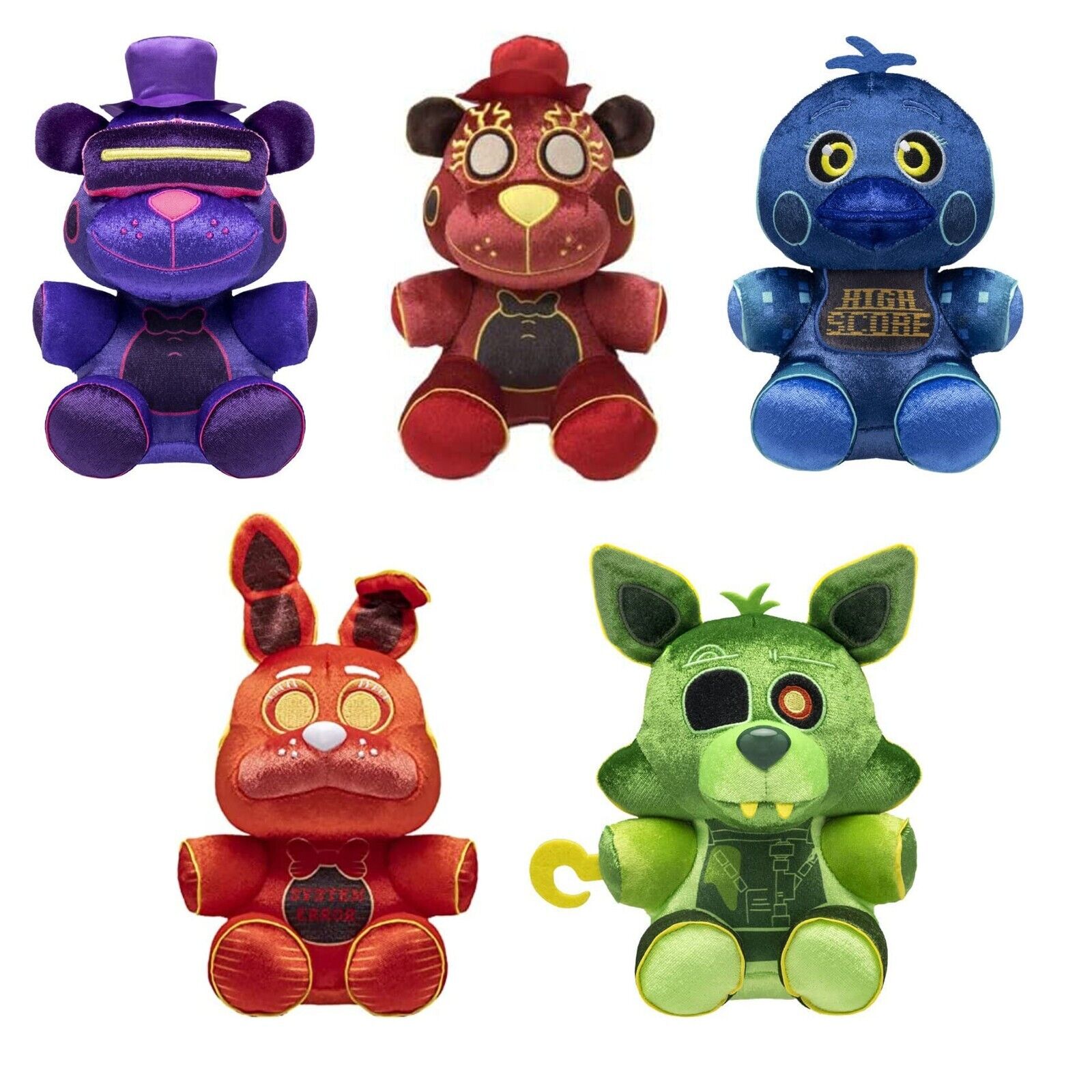 New 18-20cm Five Nights at Freddy's 4 FNAF Fazbear Bear Foxy Bonnie Chica  Nightmare Security Breach Stuffed Plush Toys