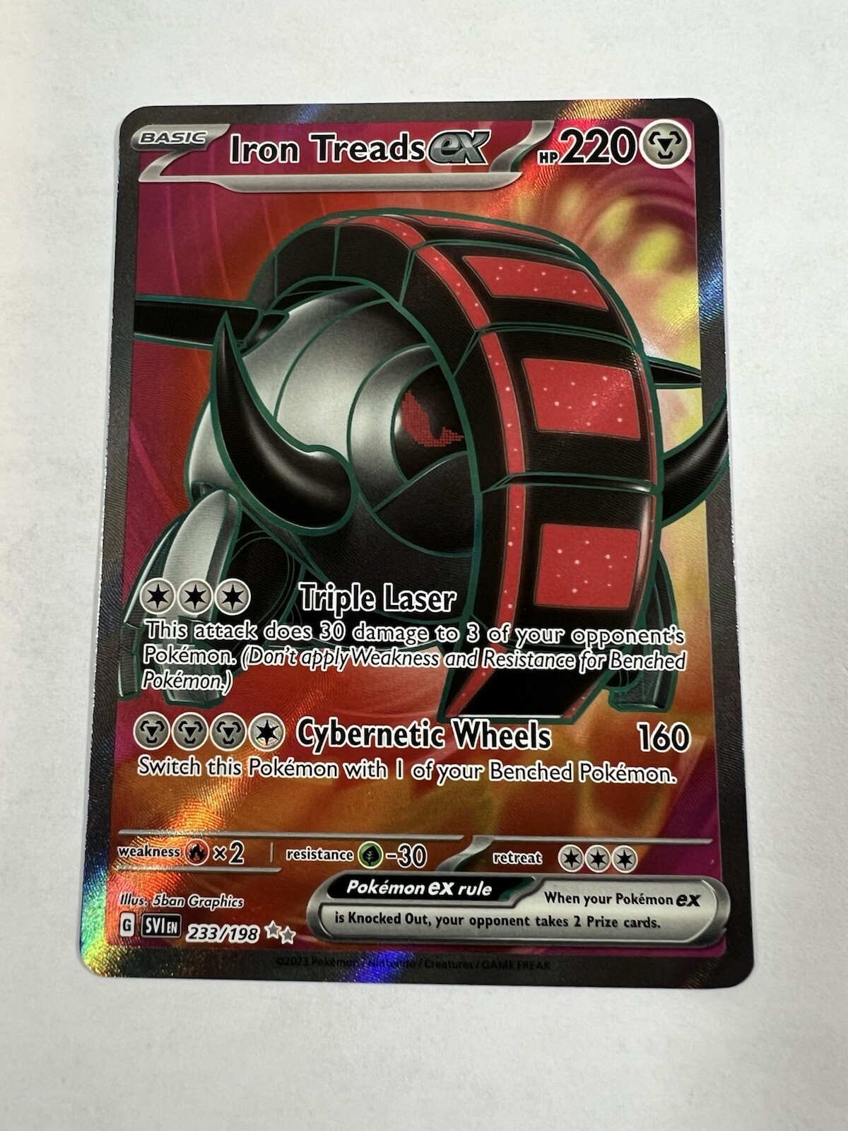 Pokemon TCG - Scarlet & Violet - Iron Treads ex - 233/198 - Full Art -Ultra Rare