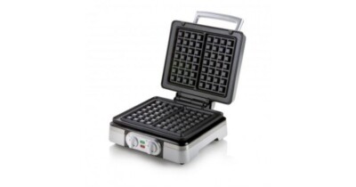 Domo DO9149W Waffeleisen, Stahl, 1400 W (Europäischer Stecker)