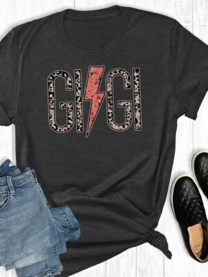''GiGi'' Short Sleeve Charcoal T-Shirt