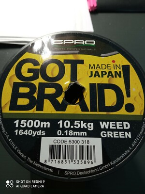 SPRO Got Braid 0,18mm , 1500m Spule