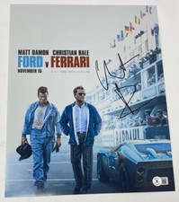 Christian Bale Signed Autographed 11x14 Photo Ford v Ferrari Beckett BAS COA