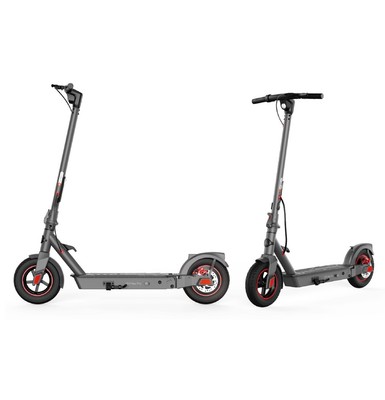 Electric Scooter Adults 10'' Solid Tires, Peak 600W, Max 20 Mph Shock-absorbable