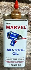 Nos 4 Oz Can Marvel Air Tool Oil Pneumatic Squirt Container Full Lubricant Tools Nos 4 Oz Can Marvel Air Tool Oil Pneumatic Squirt Container Full Lubricant Tools