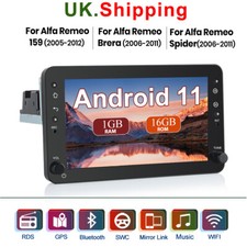For Alfa Romeo 159 Spider Brera 7" Android 11 Car Radio GPS SAT NAV WIFI BT DAB+