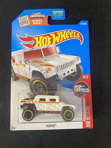 Hot Wheels HW Rescue Humvee 8/10 White Free Box Shipping | eBay