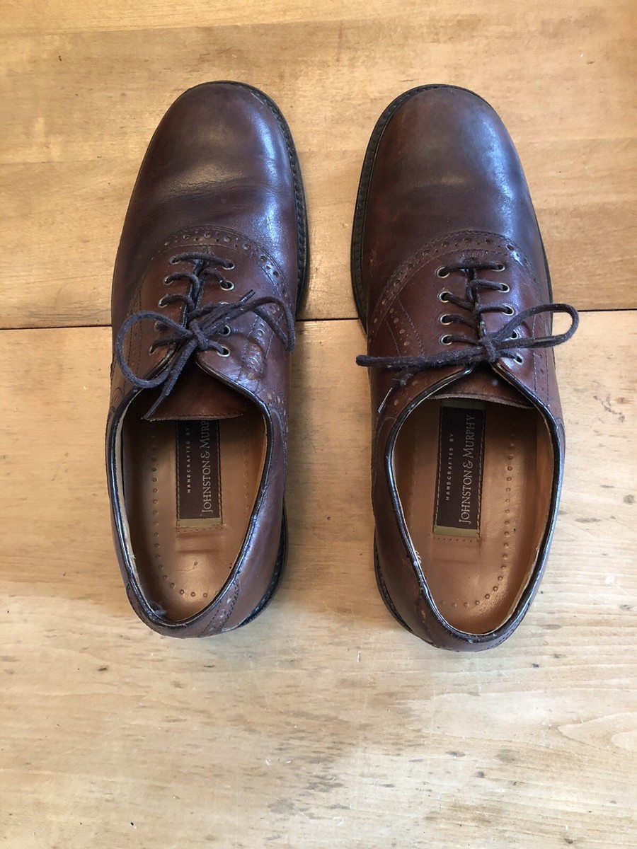 Johnston & Murphy Mens Sz.10M Conard Embossed Wingtip  display picture 1