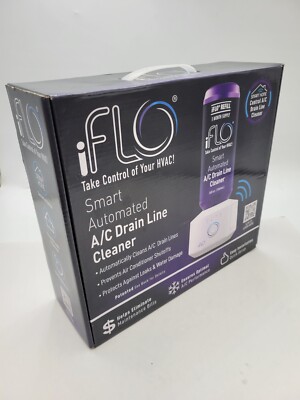 iFLO IFLOKIT01 Smart Automated AC Drain Line Cleaning System 36FL.oz 3Mth Supply