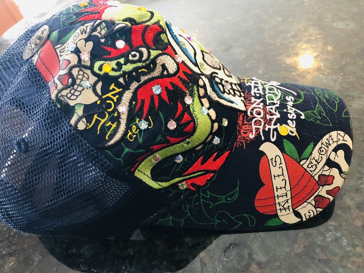 ED HARDY BY CHRISTIAN AUDIGIER SLLOWLY KILSS VINTAGE CAP ED HARDY BY CHRISTIAN AUDIGIER SLLOWLY KILSS VINTAGE CAP