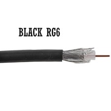 Image of RG6 Satellite Freesat Sky Coax TV Aerial Cable Coaxial Wire Black White 10 20 50