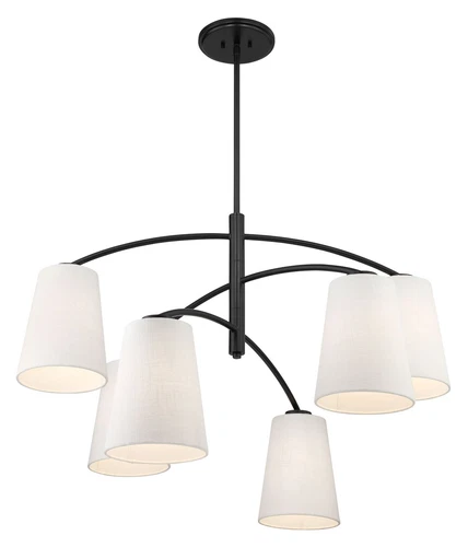 Minka Lavery Headington 6 Light Chandelier, Coal - Picture 4 of 6