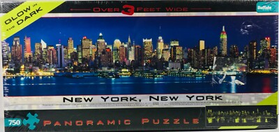 PUZZLE - JIGSAW BUFFALO GAMES PANORAMIC ''TIMES SQUARE, NEW YORK''  750 PCS - NEW!