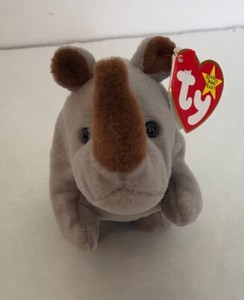 spike the rhino beanie baby