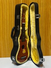Classic brown ukulele with hard case