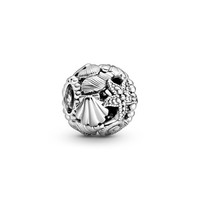 Pandora Charm 798950C00 Offen Gearbeitetes Seestern, Muschel & Herzen Charm