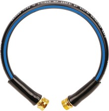 Short Garden Hose 2Ft X 5/8" Leader Hose for Hose Reel Faucet Flexible Lightweig