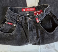 Vintage 90s Y2K JNCO Jeans Tribals Dragon Denim Jeans, Black, Size 16