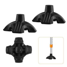 2 Pcs Walking Cane Tips 3/4 Inch,Quad Cane Tips for Stability,4 Prong Self St...