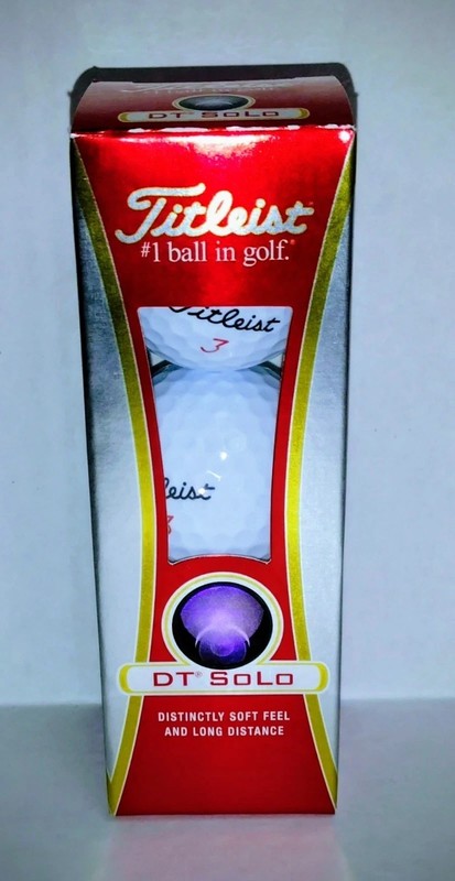 ⛳️ Golf Balls Titleist DT SoLo White 3 count in 2 Sleeves 6 Balls total New