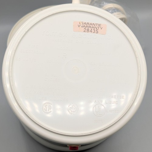 Rolmex Model R Serie 2000 Electric Yogurt Maker with 2-Quart Container OPEN BOX - Afbeelding 14 van 14