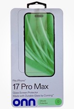 WHOLESALE LOT OF 8 Onn: Glass Screen Protector iPhone 17 Pro Max, Durable Glass