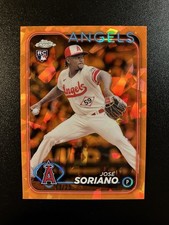 2024 Topps Chrome Sapphire Edition - Angels Jose Soriano #15 Orange /25 (RC)