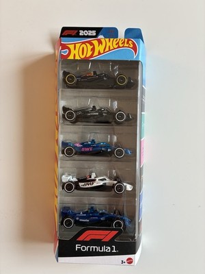 Hot Wheels 5 Pack FORMULA ONE 2025 *Red Bull,AMG,Alpine,Hass,Williams
