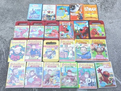 Lot of 23 DVDs Curious George, Clifford, Seuss, Sesame Street, Kids Children PBS