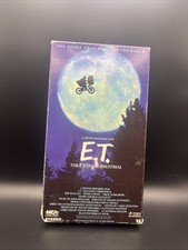 E.T. the Extra-Terrestrial VHS 1988 Green Reels Flap Universal Hologram