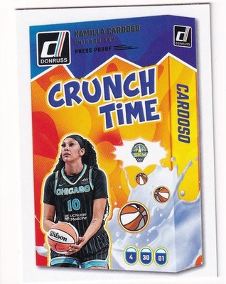 2025 Donruss WNBA Crunch Time Press Proof #10 Kamilla Cardoso