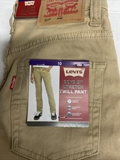 Levi Strauss Boy's 511 Stretch Twill Pant Size 10 - Harvest Gold