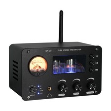 SA-20 HiFi Vacuum Tube Preamp Stereo Sound Audio Pre-Amplifier USB/Bluetooth
