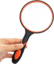 Dicfeos Magnifying Glass 10X Handheld Reading Magnifier - 100MM Large Magnifying