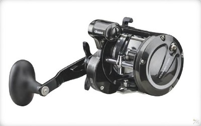 OKUMA Angelrolle Spinnrolle Casting Round Profile mit Zähler Linkshand