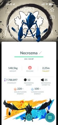 Pokémon Go - Shiny Necrozma Special Background Go Fest 2026 - PTC / Trade/ Lucky