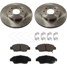 Front Brake Disc Rotors and Pads Kit For Honda Fit 2015 2016 2017 2018 2019 2020