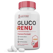 Justified Laboratories Gluco Renu 688mg Glyco Support Formula 60 Capsules