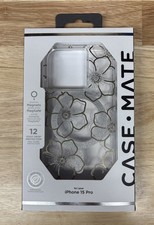 Case Mate Floral Gems MagSafe Phone Case for Apple iPhone 15 Pro