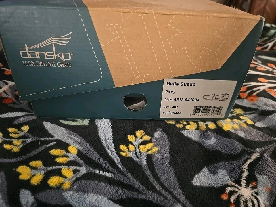 Halle Suade Dansko Gris Sin Cordones Sofá Simi Suela Rígida Talla 9US-40EU Para Mujer, Caja Foto 4 de 4