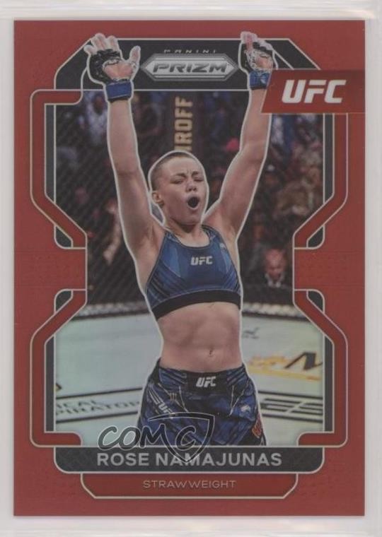 2022 Panini Prizm UFC Red Prizm 144/299 Rose Namajunas #142 v9t