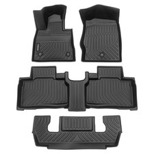 Floor Mats 3 Rows Liner Carpets For 2020-2023 Ford Explorer 6 Seats All Weather
