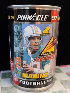 1997 Pinnacle Football Card in a Can Dan Marino 10 Cards per Can Factory Sealed