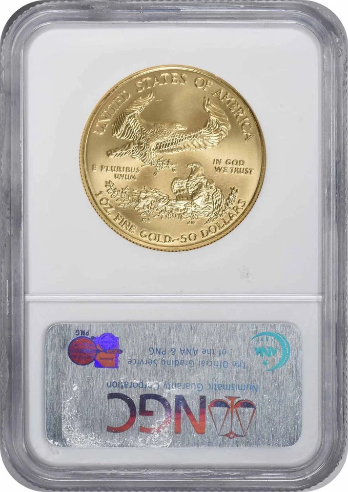 2006-W $50 American Gold Eagle MS69 Early Releases NGC - Image 2 of 2