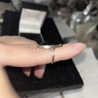 Black Onyx Oval Long 925 Vintage Ring Size 7 — photo 5